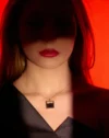 گردنبند طلا شوپارد مربع زنانه